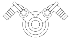Plan Image of Turret Bench 3monkeez Gas RightAngle TwoWay