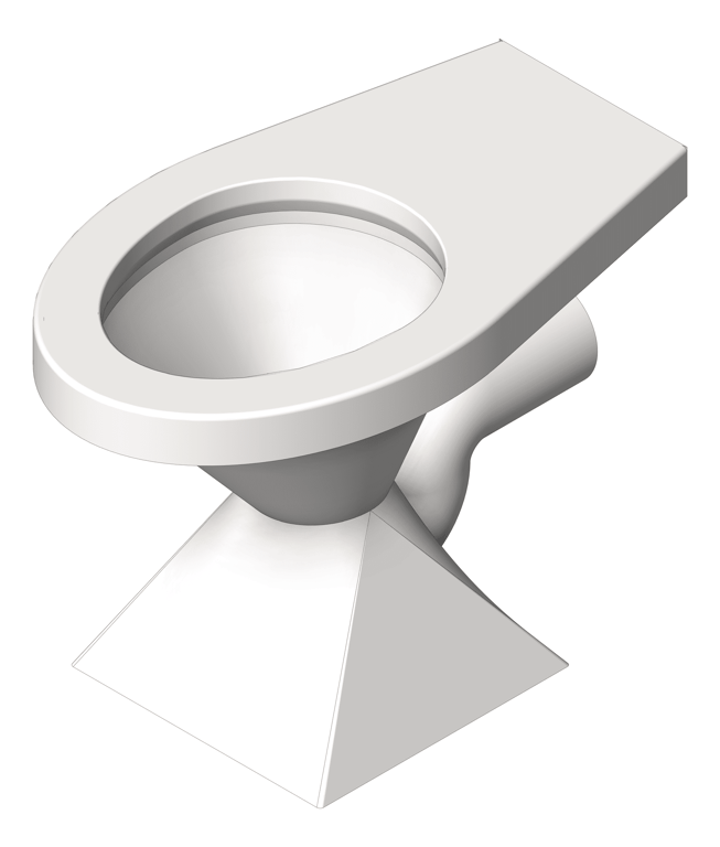 ToiletPan Floor 3monkeez Pedestal Ptrap