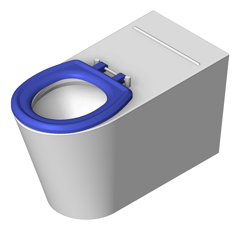 3D Shaded Image of ToiletPan WallFaced 3monkeez Accessible