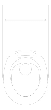 Plan Image of ToiletPan WallFaced 3monkeez Accessible