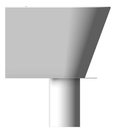 Left Image of ToiletPan WallFaced 3monkeez Ambulant LongDrop