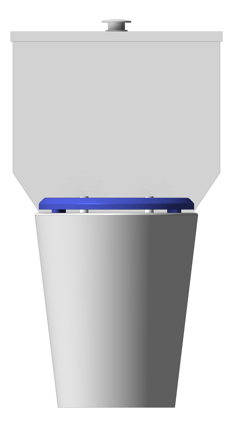 Front Image of ToiletPan WallFaced 3monkeez CloseCoupled Ambulant