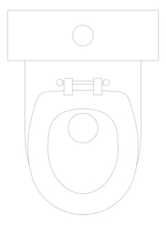 Plan Image of ToiletPan WallFaced 3monkeez CloseCoupled Ambulant