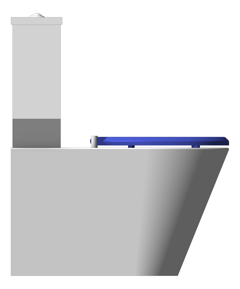 Left Image of ToiletPan WallFaced 3monkeez CloseCoupled