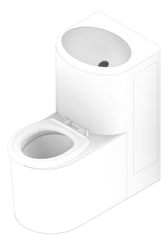 3D Documentation Image of ToiletSuite CombinationUnit 3monkeez Straight RightPan
