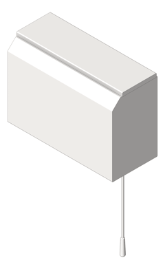 3D Shaded Image of UrinalCistern Wall 3monkeez PullChain