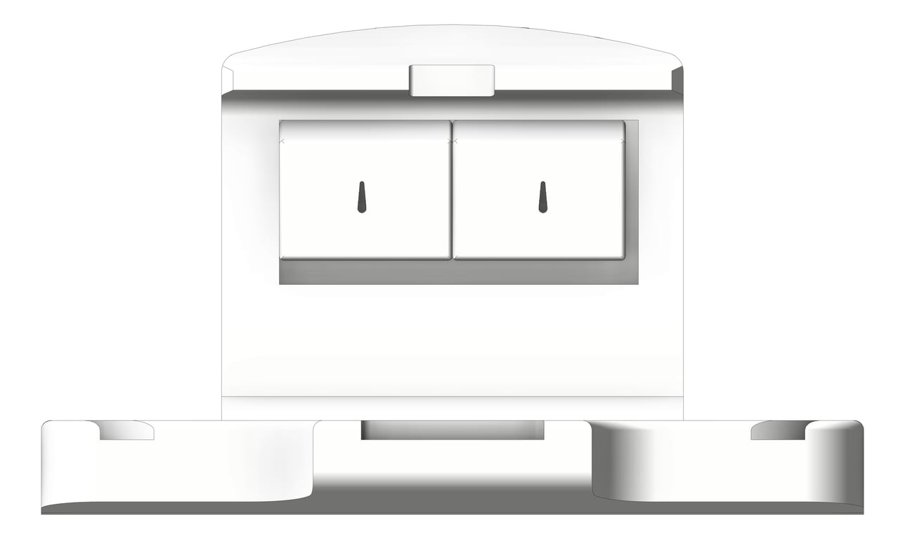 Front Image of BabyChangeStation SurfaceMount 3monkeez Horizontal