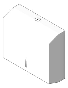 3D Shaded Image of PaperTowelDispenser SurfaceMount 3monkeez