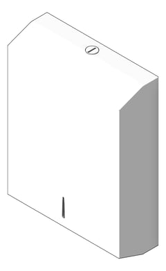 3D Shaded Image of PaperTowelDispenser SurfaceMount 3monkeez Slimline