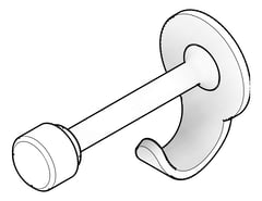 3D Documentation Image of RobeHook SurfaceMount 3monkeez