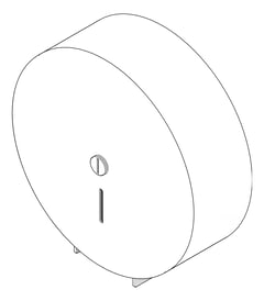 3D Documentation Image of ToiletRollHolder SurfaceMount 3monkeez Jumbo