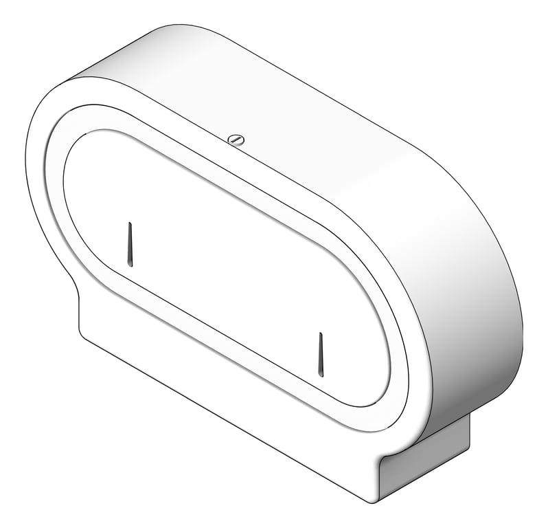 ToiletRollHolder SurfaceMount 3monkeez Jumbo Double