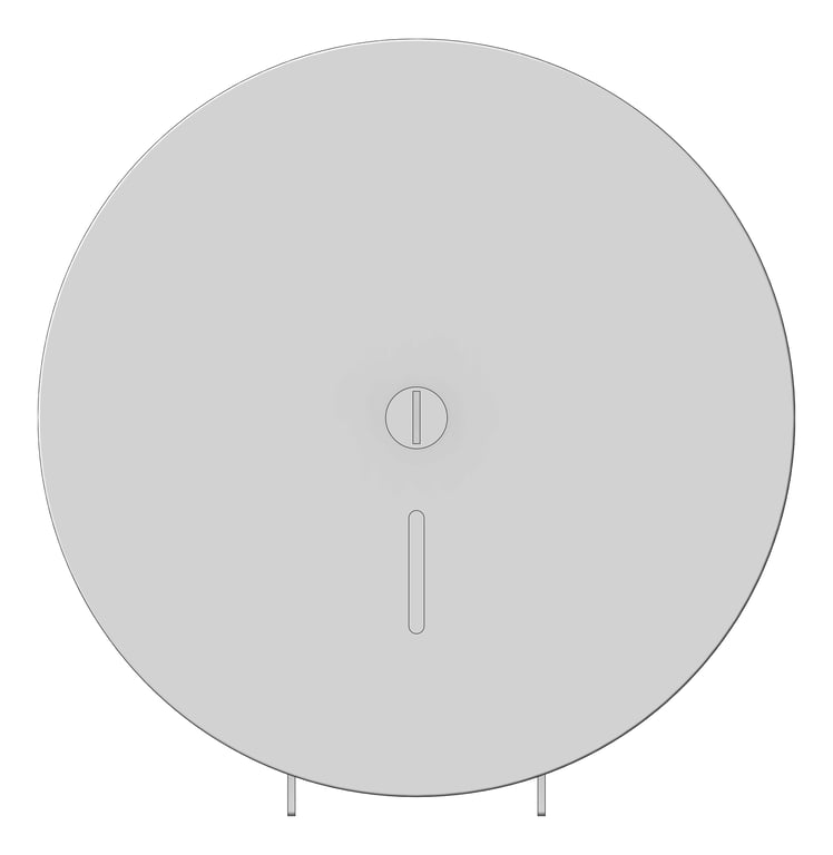 Front Image of ToiletRollHolder SurfaceMount 3monkeez Jumbo