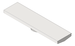 3D Shaded Image of Drain Grate 3monkeez In2Gr8 Strip125