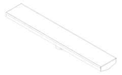 3D Documentation Image of Drain Grate 3monkeez In2Gr8 Strip75