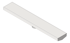 3D Shaded Image of Drain Grate 3monkeez In2Gr8 Strip75