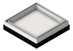 3D Shaded Image of Drain Point 3monkeez TileInsert