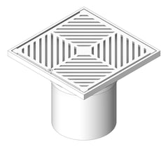 3D Shaded Image of Waste Floor 3monkeez Arrestor Square 150 225mm