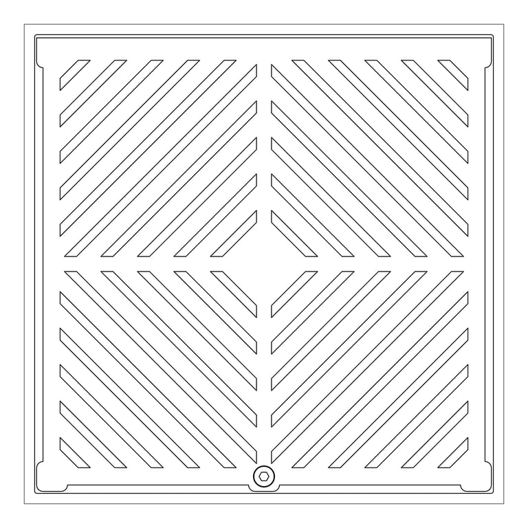 Plan Image of Waste Floor 3monkeez Arrestor Square 150 225mm
