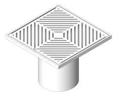 3D Shaded Image of Waste Floor 3monkeez Arrestor Square 150 250mm