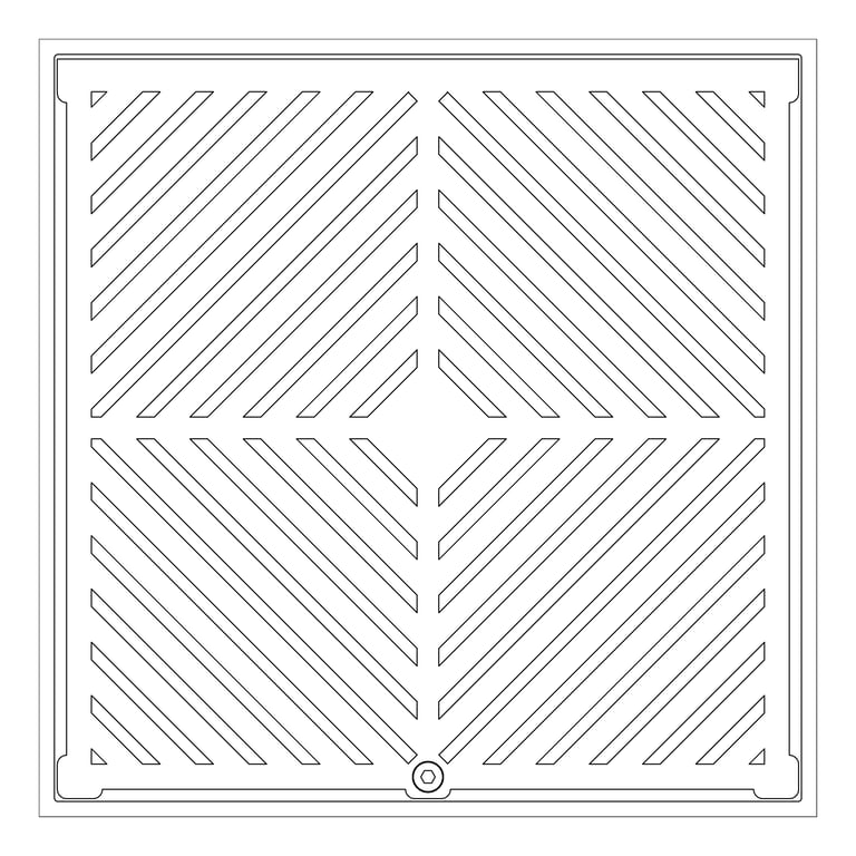 Plan Image of Waste Floor 3monkeez Arrestor Square 150 250mm