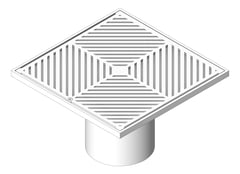 3D Shaded Image of Waste Floor 3monkeez Arrestor Square 150 300mm