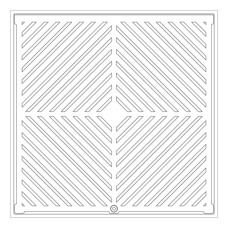 Plan Image of Waste Floor 3monkeez Arrestor Square 150 300mm