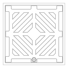 Plan Image of Waste Floor 3monkeez Arrestor Square 150mm