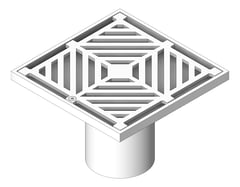 3D Shaded Image of Waste Floor 3monkeez Arrestor Square 200mm