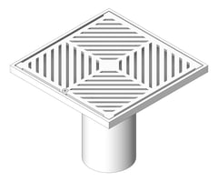 3D Shaded Image of Waste Floor 3monkeez Arrestor Square 225mm