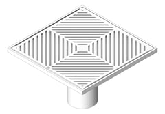 3D Shaded Image of Waste Floor 3monkeez Arrestor Square 300mm