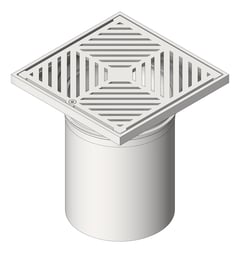 3D Shaded Image of Waste Floor 3monkeez Square200 150Pipe