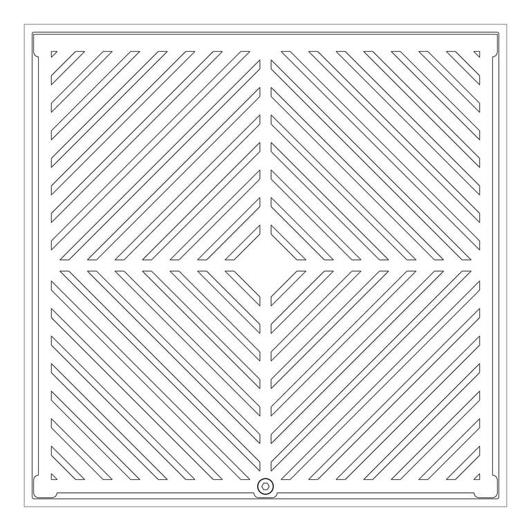 Plan Image of Waste Floor 3monkeez Square300 150Pipe