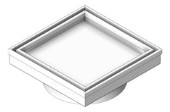 3D Shaded Image of Waste Floor 3monkeez TileInsert Square 130mm