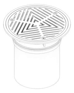 3D Documentation Image of Waste Floor 3monkeez Vinyl Arrestor 200mm