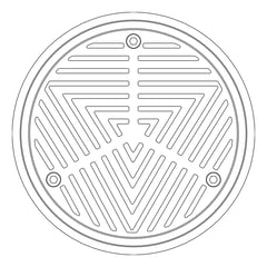 Plan Image of Waste Floor 3monkeez Vinyl Arrestor 200mm