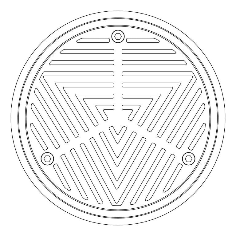 Plan Image of Waste Floor 3monkeez Vinyl Arrestor 200mm