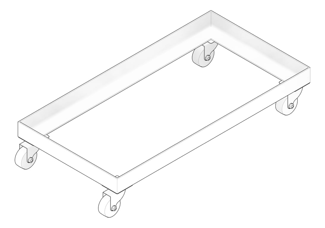 3D Documentation Image of Waste Sink 3monkeez Arrestor FrameAndCastor