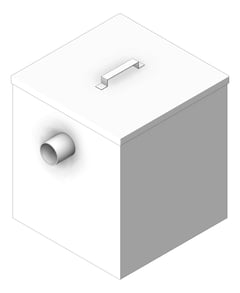 3D Shaded Image of Waste Sink 3monkeez Arrestor Plaster