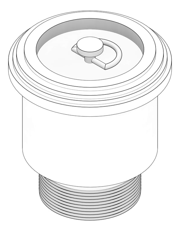 3D Documentation Image of Waste Sink 3monkeez CastStainless Arrestor50