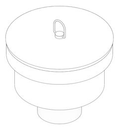 3D Documentation Image of Waste Sink 3monkeez CastStainless Arrestor 125mm