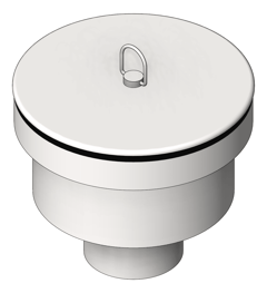 3D Shaded Image of Waste Sink 3monkeez CastStainless Arrestor 125mm