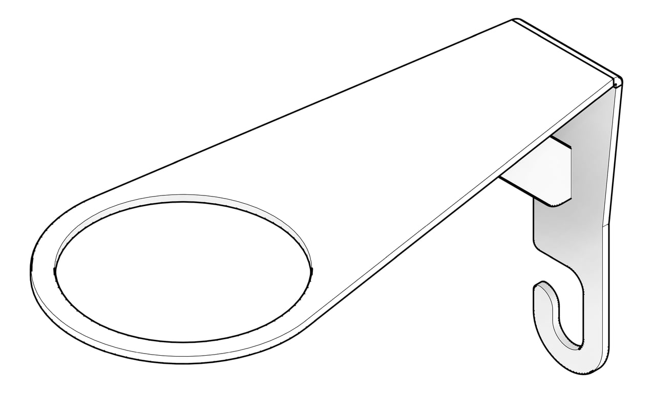 3D Documentation Image of Waste Sink 3monkeez ScrapBracket