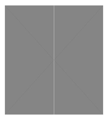 Front Image of Cabinet Door ABP Hinged Board TwoPanel