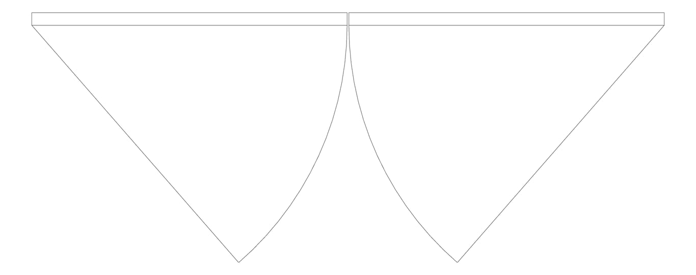 Plan Image of Cabinet Door ABP Hinged Board TwoPanel