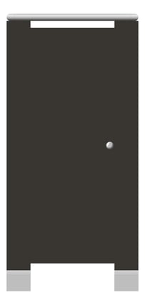 Front Image of Cubicle FloorMounted ABP Oxley Laminex