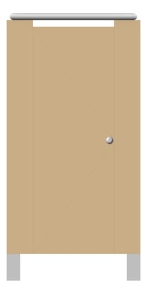 Front Image of Cubicle FloorMounted ABP Sturt Laminex