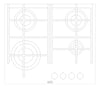 Plan Image of Cooktop Gas AEG 600 Glass