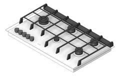 3D Shaded Image of Cooktop Gas AEG 900 Glass