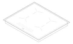3D Documentation Image of Cooktop Induction AEG 600